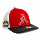 Arkansas Razorbacks Baseball Script A 2025 College World Series 3D Snapback Trucker Hat- Red/ White/ Black