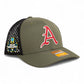 Arkansas Razorbacks Baseball Script A 2025 College World Series 3D Snapback Tilikum Trucker Hat- Loden/ Black