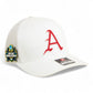 Arkansas Razorbacks Baseball Script A 2025 College World Series 3D Snapback Trucker Hat- White