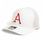 Arkansas Razorbacks Baseball Script A 2025 College World Series 3D Snapback Trucker Hat- White