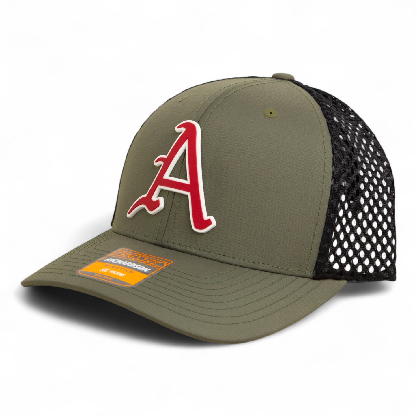 Arkansas Razorbacks Baseball Script A 2025 College World Series 3D Snapback Tilikum Trucker Hat- Loden/ Black