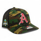 Arkansas Razorbacks Baseball Script A 2025 College World Series 3D Snapback Trucker Hat- Army Camo/ Black