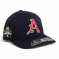 Arkansas Razorbacks Baseball Script A 2025 College World Series 3D Laser Perf R-Flex Cap- Navy
