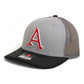 Arkansas Razorbacks Baseball Script A 2025 College World Series 3D Snapback Trucker Hat- Grey/ Charcoal/ Black