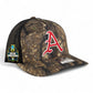 Arkansas Razorbacks Baseball Script A 2025 College World Series 3D Snapback Trucker Hat- Realtree Timber/ Black