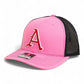 Arkansas Razorbacks Baseball Script A 3D Snapback Trucker Hat- Pink/ Black