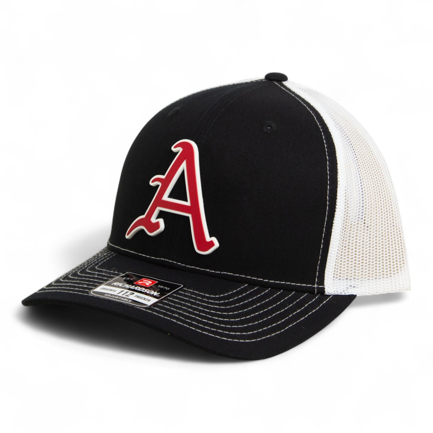 Arkansas Razorbacks Baseball Script A 2025 College World Series 3D Snapback Trucker Hat- Black/ White