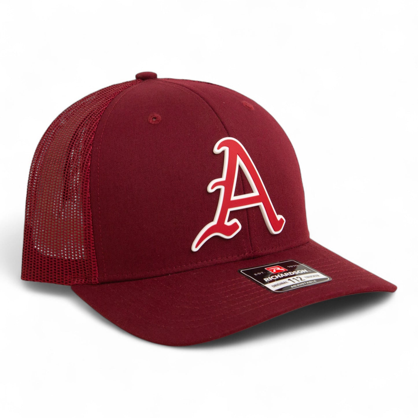 Arkansas Razorbacks Baseball Script A 3D Snapback Trucker Hat- Cardinal