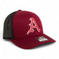 Arkansas Razorbacks Baseball Script A 3D Snapback Trucker Hat- Cardinal/ Black