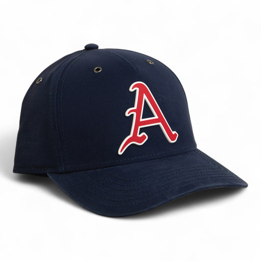 Arkansas Razorbacks Baseball Script A 3D Snapback Canvas Hat- Navy