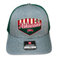 Arkansas Razorbacks Baseball Heritage Series 3D Snapback Trucker Hat- Heather Grey/ Dark Green