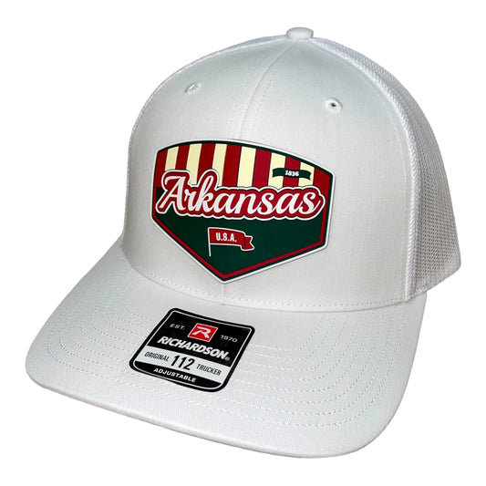 Arkansas Razorbacks Baseball Heritage Series 3D Snapback Trucker Hat- White