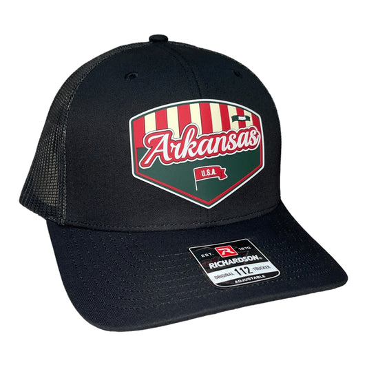 Arkansas Razorbacks Baseball Heritage Series 3D Snapback Trucker Hat- Black
