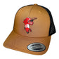 Arkansas Razorbacks Baseball Ribby 3D YP Snapback Trucker Hat- Caramel/ Black