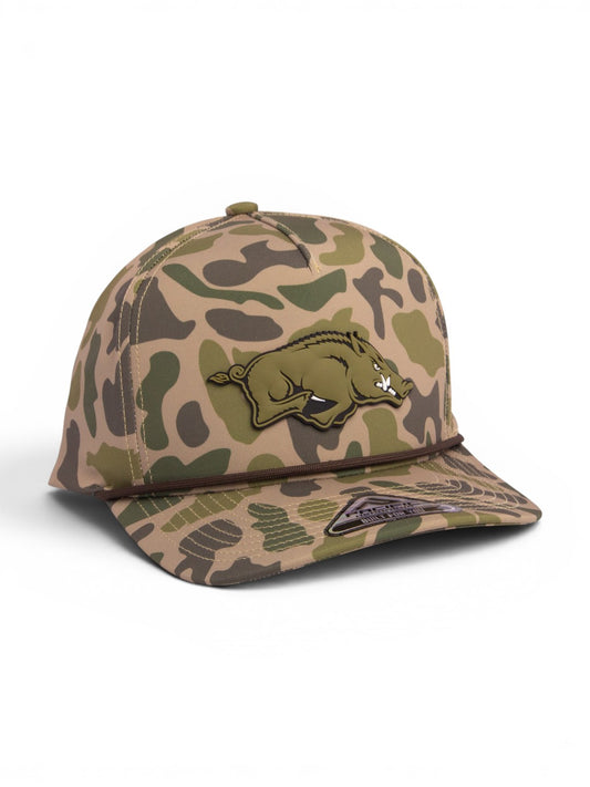 Arkansas Razorbacks Loden Edition 3D Duck Camo Rope Hat- Coastland