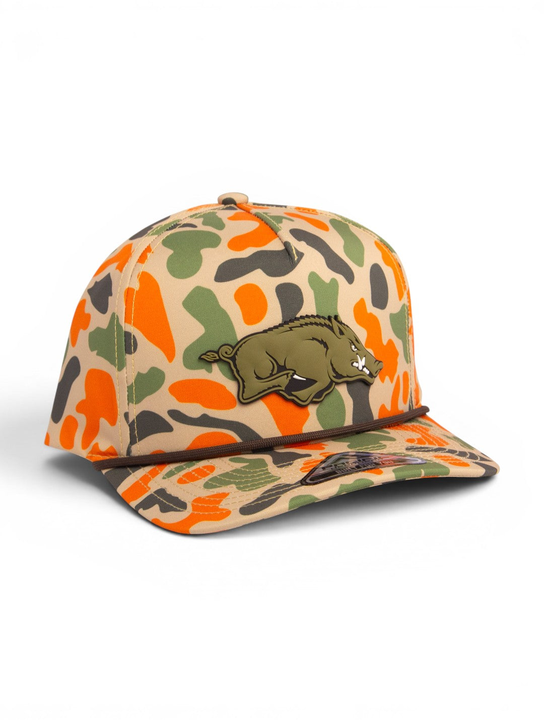 Arkansas Razorbacks Loden Edition 3D Duck Camo Rope Hat- Blaze Camo