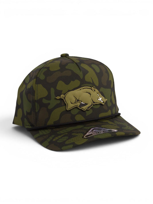 Arkansas Razorbacks Loden Edition 3D Duck Camo Rope Hat- Woodland