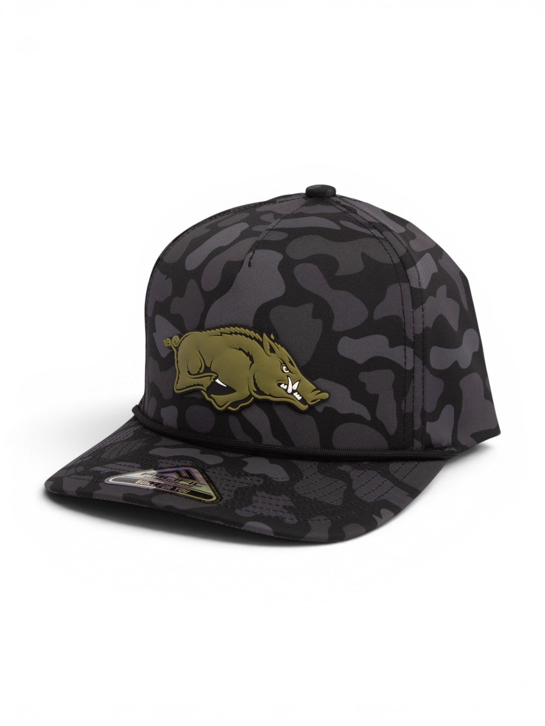 Arkansas Razorbacks Loden Edition 3D Duck Camo Rope Hat- Blackout