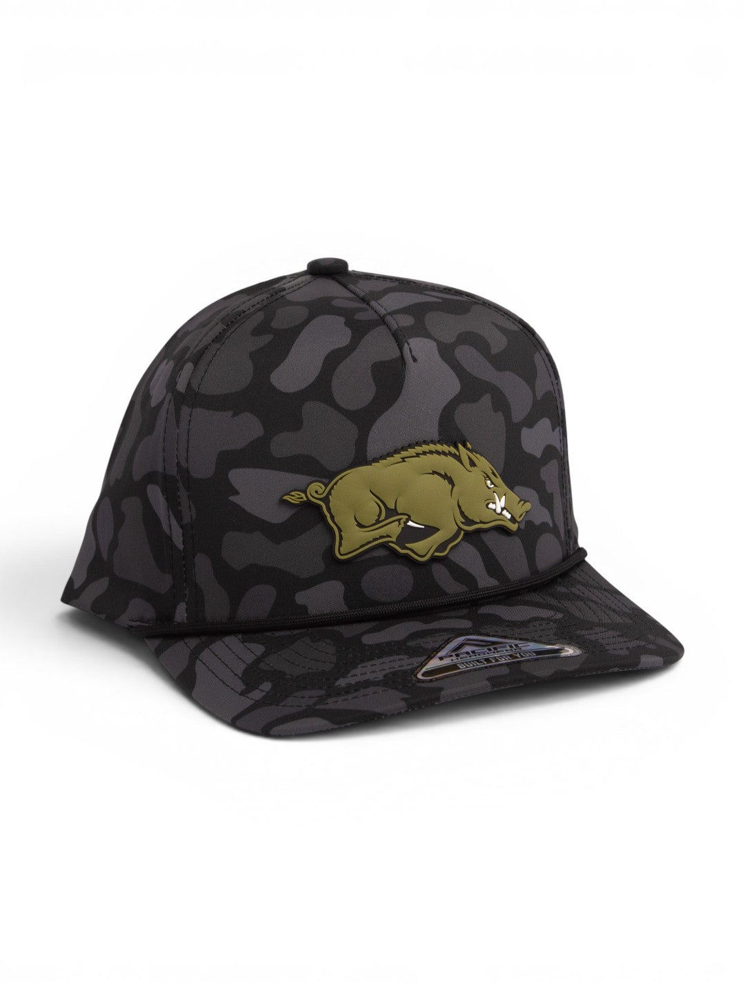 Arkansas Razorbacks Loden Edition 3D Duck Camo Rope Hat- Blackout