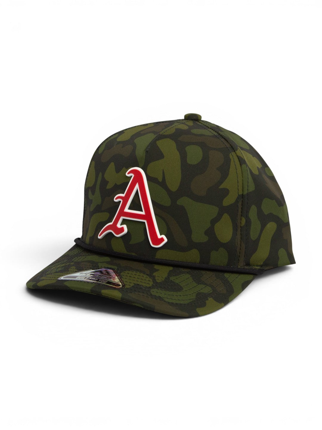 Arkansas Razorbacks Baseball Script A 3D Duck Camo Rope Hat- Woodland