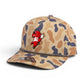 Arkansas Razorbacks Pitching Ribby 3D Duck Camo Rope Hat- Canyon