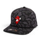 Arkansas Razorbacks Pitching Ribby 3D Duck Camo Rope Hat- Blackout