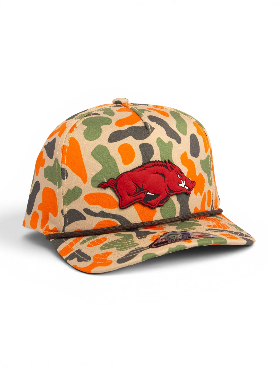 Arkansas Razorbacks Classic 3D Duck Camo Rope Hat- Blaze Camo