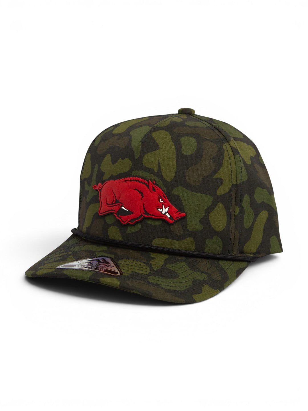 Arkansas Razorbacks Classic 3D Duck Camo Rope Hat- Woodland