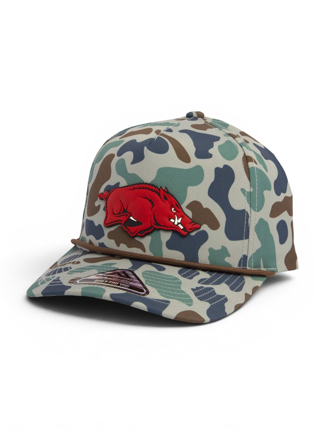 Arkansas Razorbacks Classic 3D Duck Camo Rope Hat- Mallard