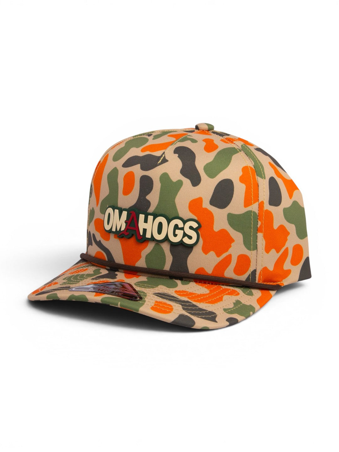 Arkansas Razorbacks OMAHOGS 3D Duck Camo Rope Hat- Blaze Camo
