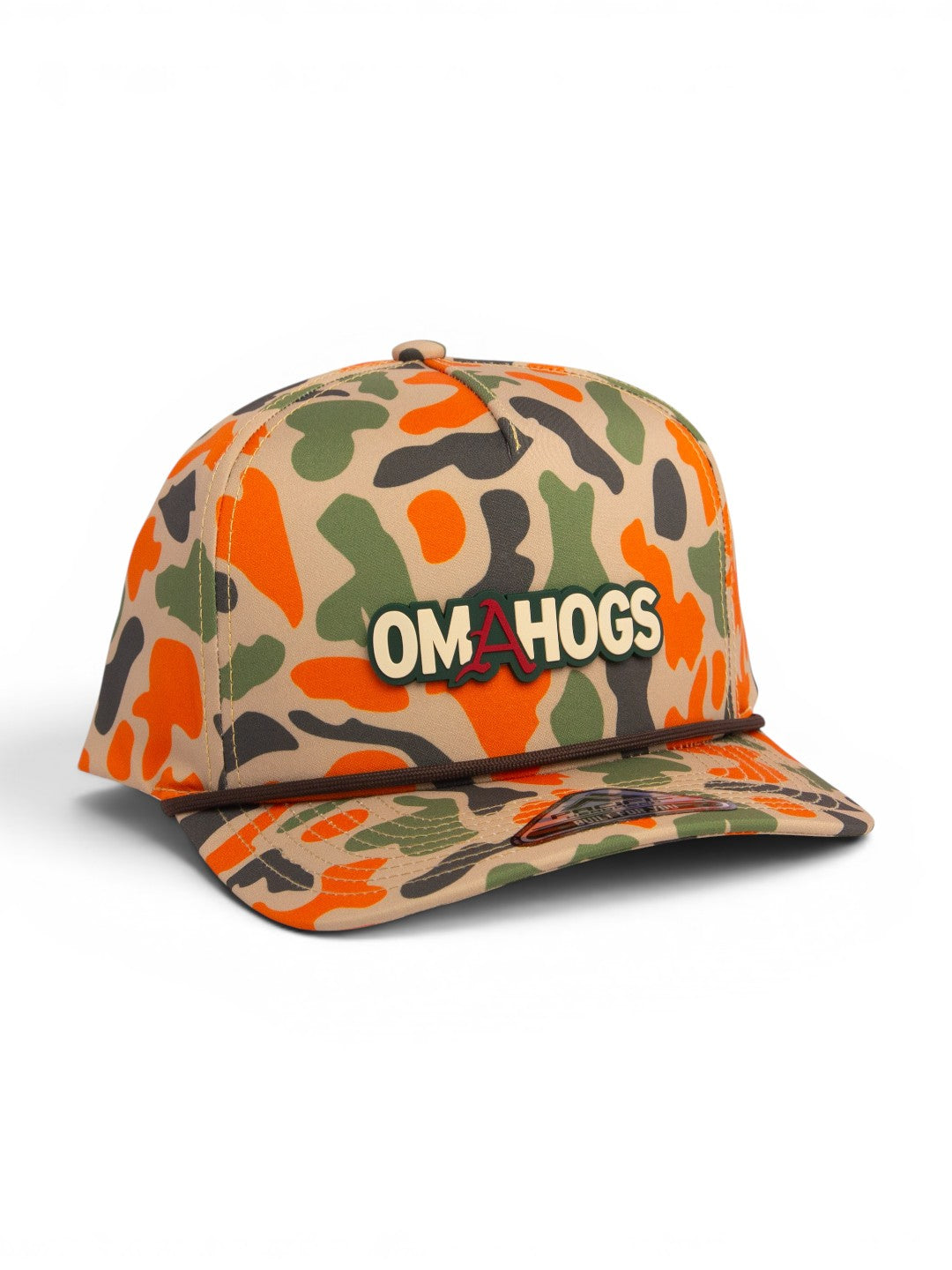 Arkansas Razorbacks OMAHOGS 3D Duck Camo Rope Hat- Blaze Camo