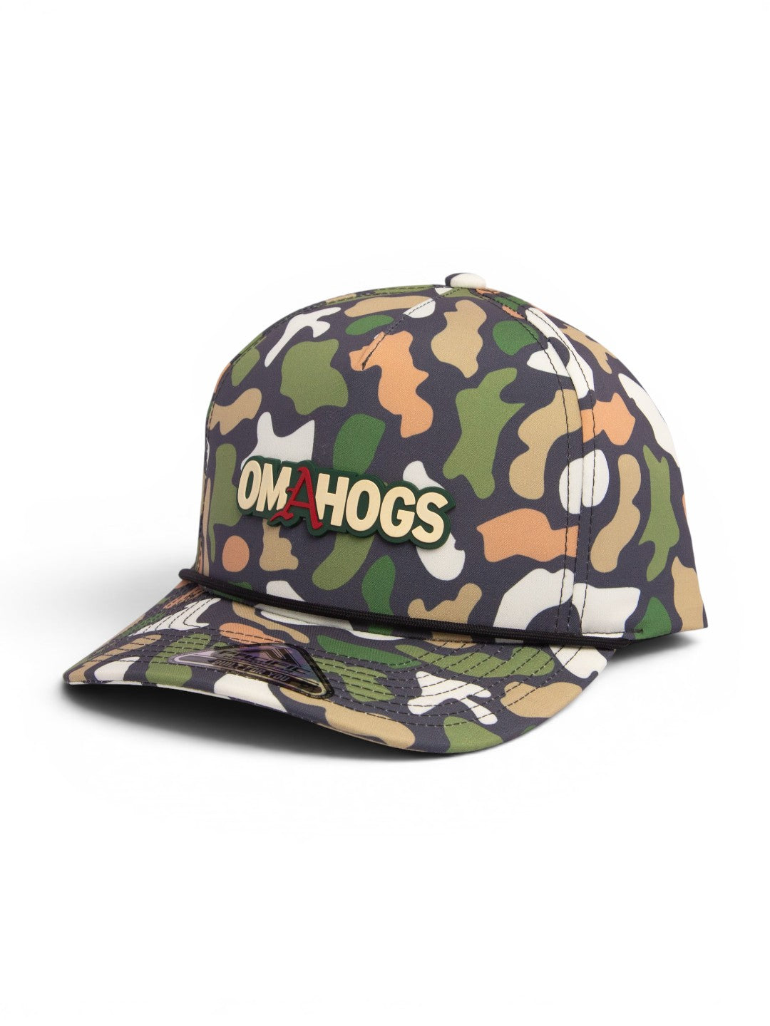 Arkansas Razorbacks OMAHOGS 3D Duck Camo Rope Hat- Bayou