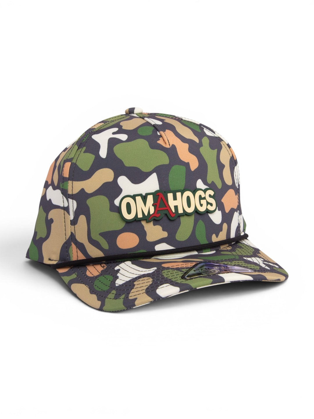 Arkansas Razorbacks OMAHOGS 3D Duck Camo Rope Hat- Bayou