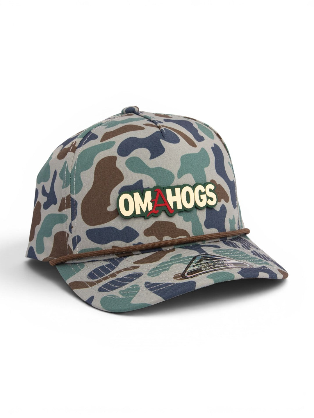Arkansas Razorbacks OMAHOGS 3D Duck Camo Rope Hat- Mallard
