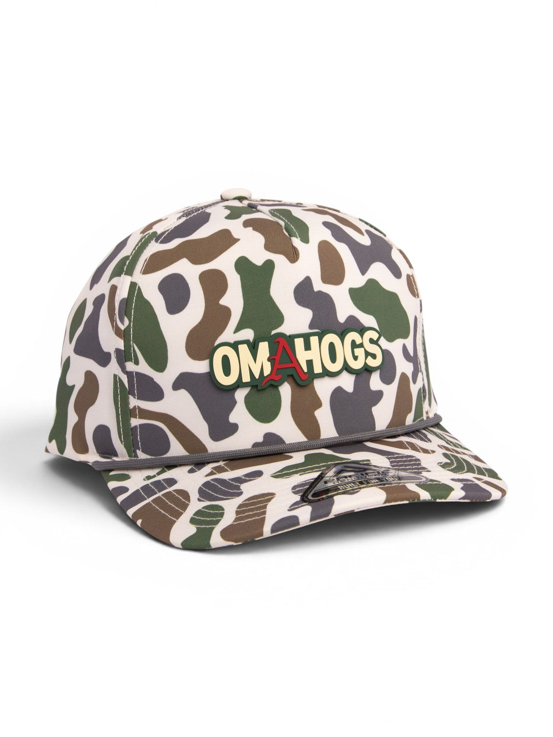 Arkansas Razorbacks OMAHOGS 3D Duck Camo Rope Hat- Timberline
