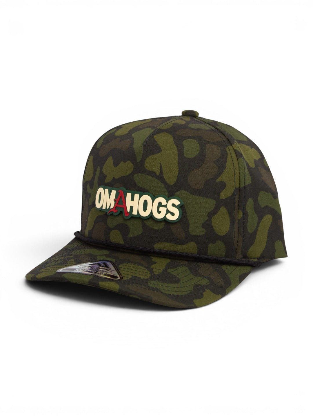 Arkansas Razorbacks OMAHOGS 3D Duck Camo Rope Hat- Woodland
