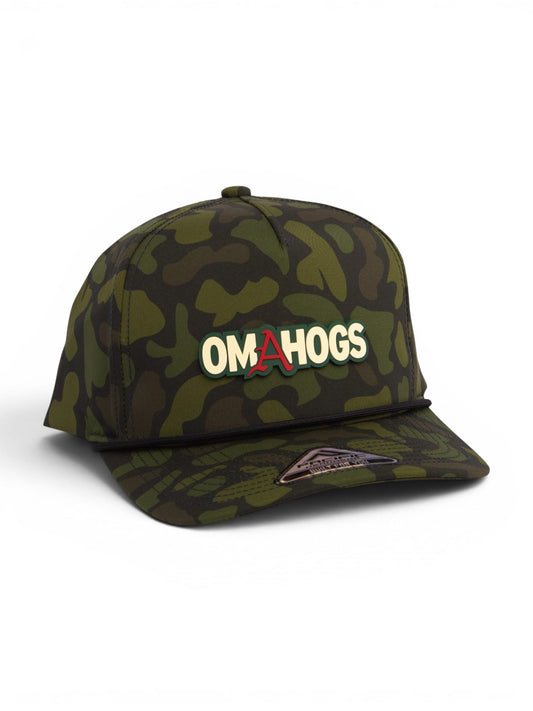 Arkansas Razorbacks OMAHOGS 3D Duck Camo Rope Hat- Woodland