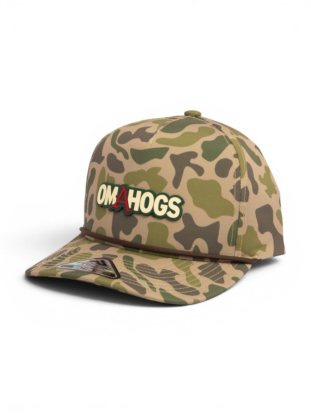 Arkansas Razorbacks OMAHOGS 3D Duck Camo Rope Hat- Coastland