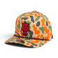 Arkansas Razorbacks Forward Facing Hog 3D Duck Camo Rope Hat- Blaze Camo