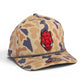 Arkansas Razorbacks Forward Facing Hog 3D Duck Camo Rope Hat- Canyon