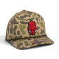 Arkansas Razorbacks Forward Facing Hog 3D Duck Camo Rope Hat- Coastland