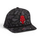 Arkansas Razorbacks Forward Facing Hog 3D Duck Camo Rope Hat- Blackout