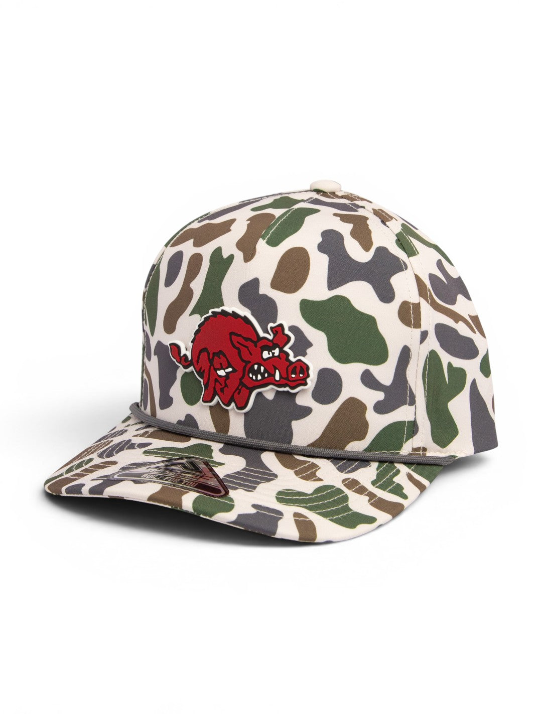 Arkansas Razorbacks 1970’s Classic 3D Duck Camo Rope Hat- Timberline