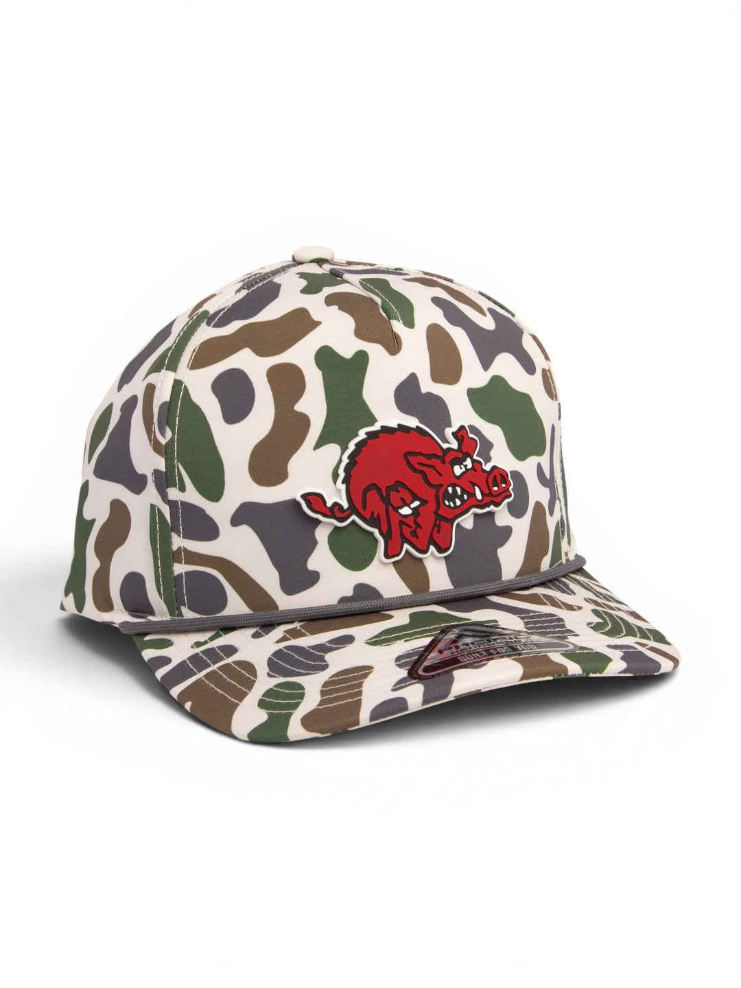 Arkansas Razorbacks 1970’s Classic 3D Duck Camo Rope Hat- Timberline