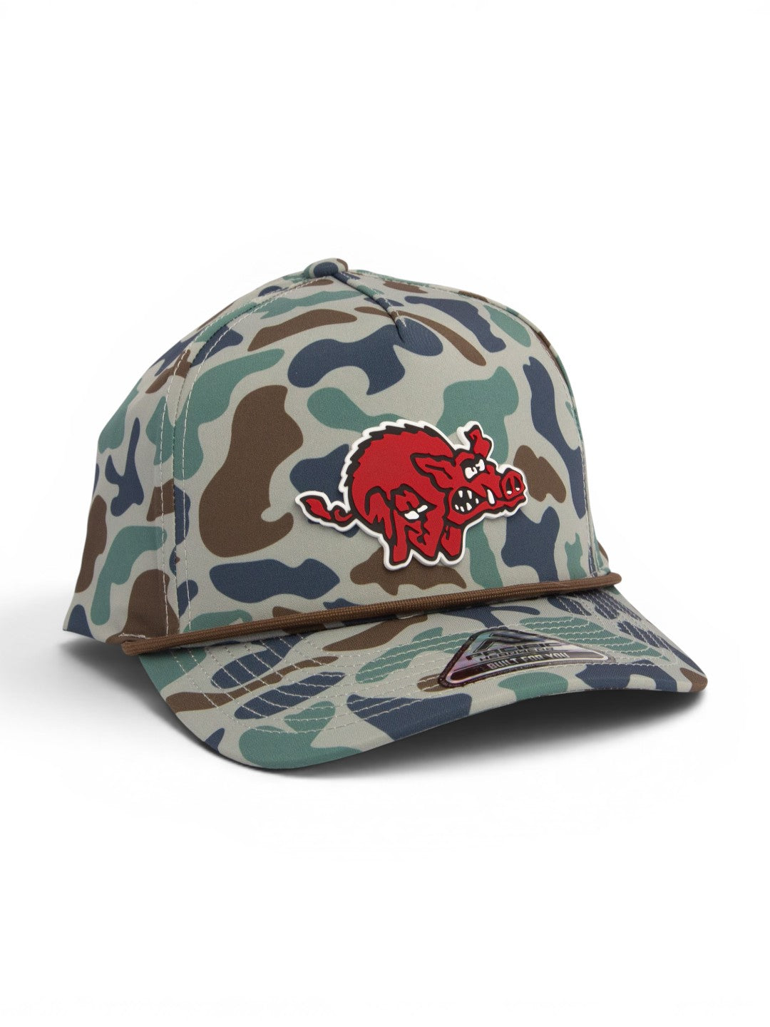 Arkansas Razorbacks 1970’s Classic 3D Duck Camo Rope Hat- Mallard