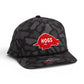 Arkansas Razorbacks Retro HOGS Red 3D Duck Camo Rope Hat- Blackout