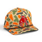 Arkansas Razorbacks Jumping Hog 3D Duck Camo Rope Hat- Blaze Camo