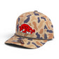 Arkansas Razorbacks Slobbering Hog 3D Duck Camo Rope Hat- Canyon