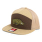 Arkansas Razorbacks Loden Edition 3D Snapback Seven-Panel Flat Bill Trucker Hat- Brown/ Tan