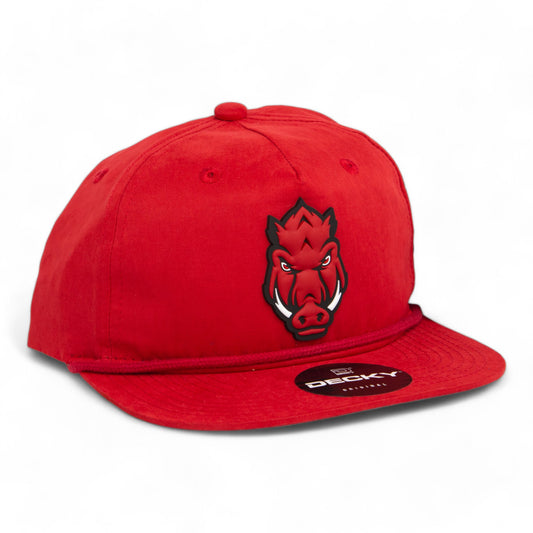 Arkansas Razorbacks Forward Facing Hog 3D Classic Rope Hat- Red